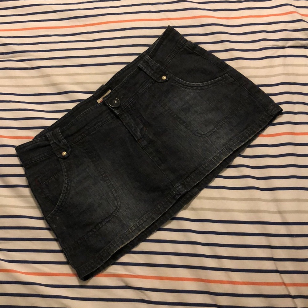 Dark Blue Blue Jean Skirt
